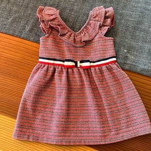 Janie and Jack 4th of July Dress 6-12 months Red White Blue